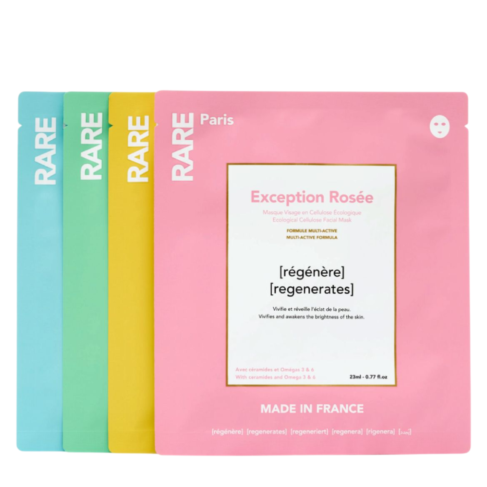 RARE PARIS Box of 4 Face Mask - Набір з чотирьох масок для обличчя 